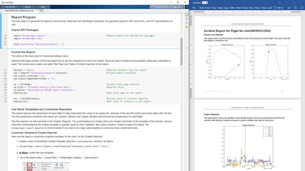 MATLAB Report Generator